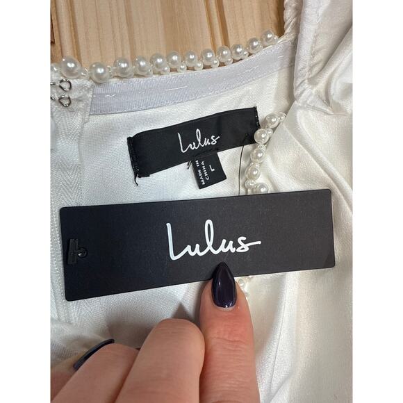 Lulu's White Mini Dress - Picture 9 of 11